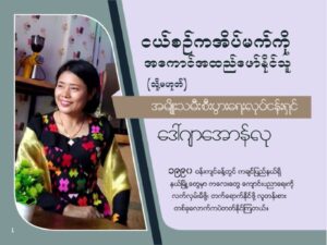 Read more about the article ငယ်စဉ်က အိပ်မက်ကို အကောင်အထည်ဖော်နိုင်သူ (သို့) အမျိုးသမီး စီးပွားရေးလုပ်ငန်းရှင် ဒေါ်ဂျာအောန်လု